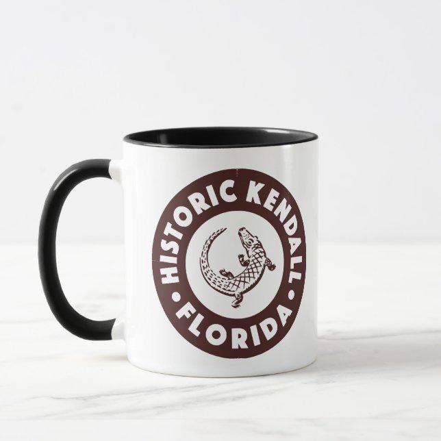Kendall Florida Circle - Brown  Mug (Left)