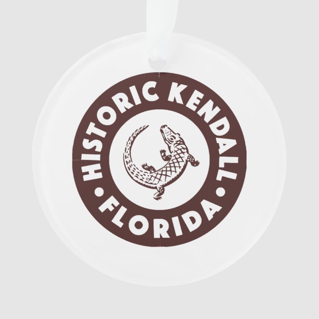 Kendall Florida Circle - Brown  Ornament (Front)