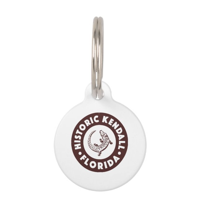 Kendall Florida Circle - Brown  Pet ID Tag (Front)