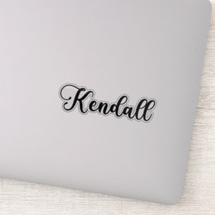 Kendall Name - Handwritten Calligraphy Sticker