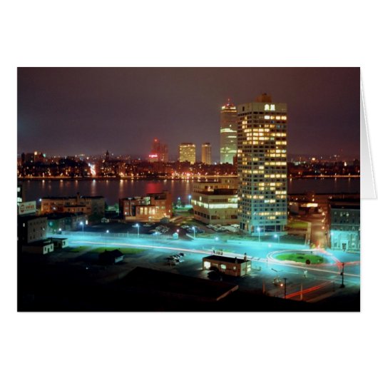 Kendall Square and Boston Skyline, 1967 Cards (Front Horizontal)