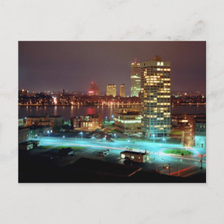Kendall Square and Boston Skyline, 1967 Postcard