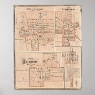 Kendallville, Noble Co Ligonier Poster