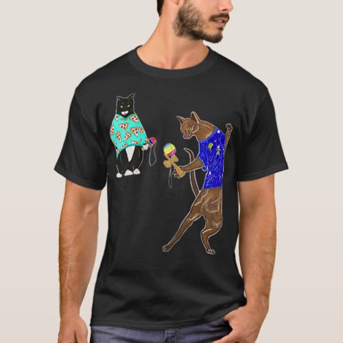 Kendama cats Zip  T_Shirt