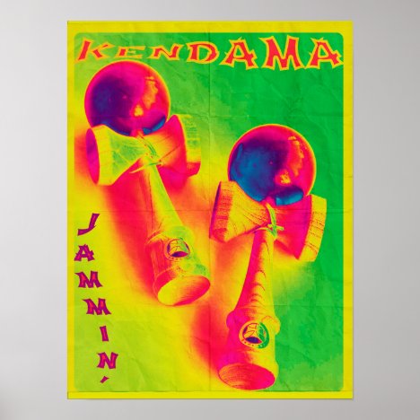 Kendama Jammin&#39; Psychedelic Poster