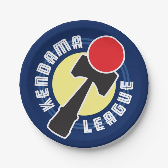 Kendama League Paper Plates (Front)