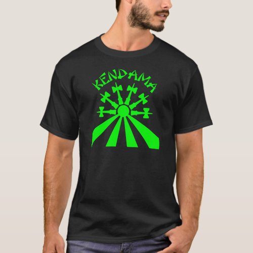 Kendama Sun neon green T_Shirt