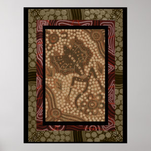Kendi Frill Neck Lizard Poster