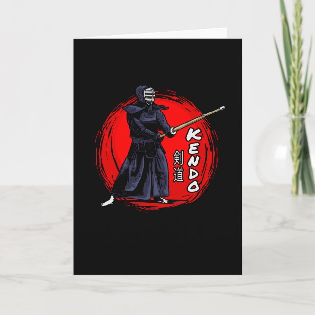 Kendo Aikido Martial Arts Fighter Card (Front)