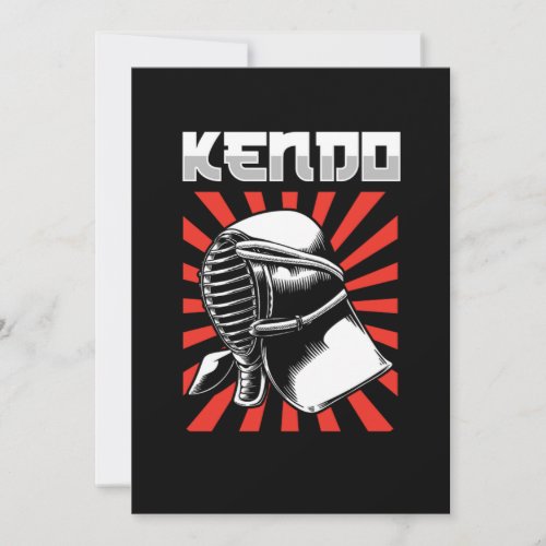 Kendo Bogu Samurai Japan Shinai Katana Ninja Gift Invitation