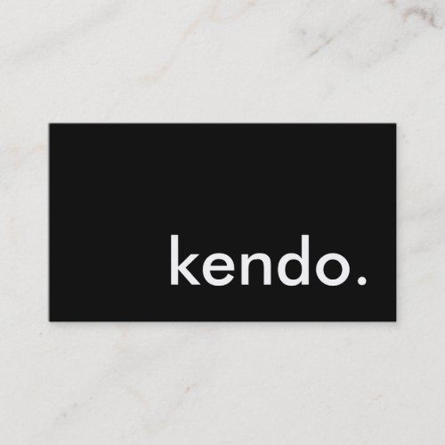 kendo. business card template