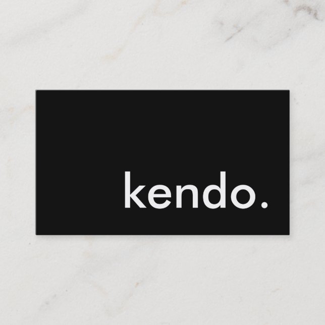 kendo. business card (Front)
