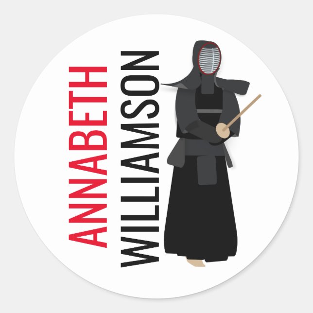 Kendo Classic Round Sticker (Front)