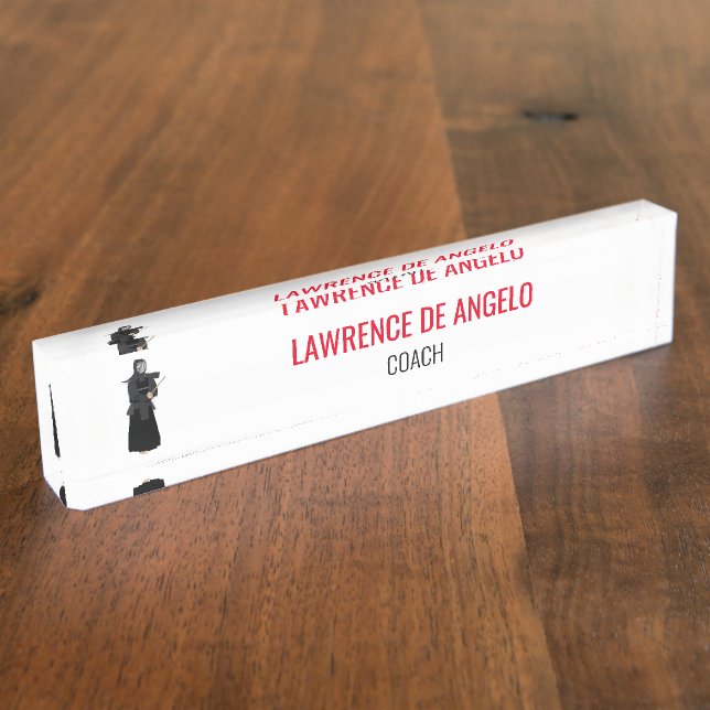 Kendo Desk Name Plate (Side)