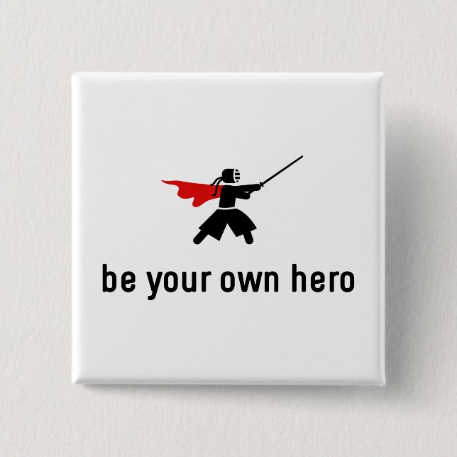 Kendo Hero Button (Front)