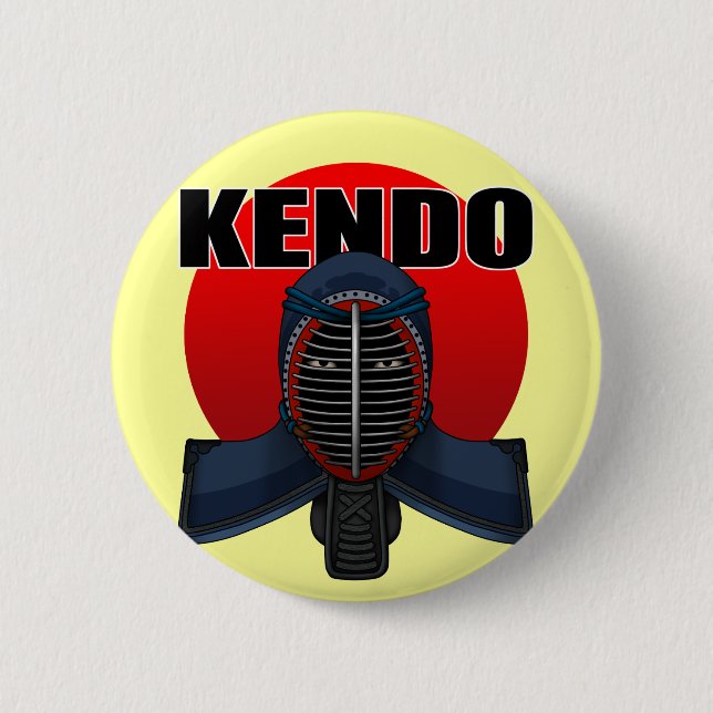 Kendo men1 pinback button (Front)