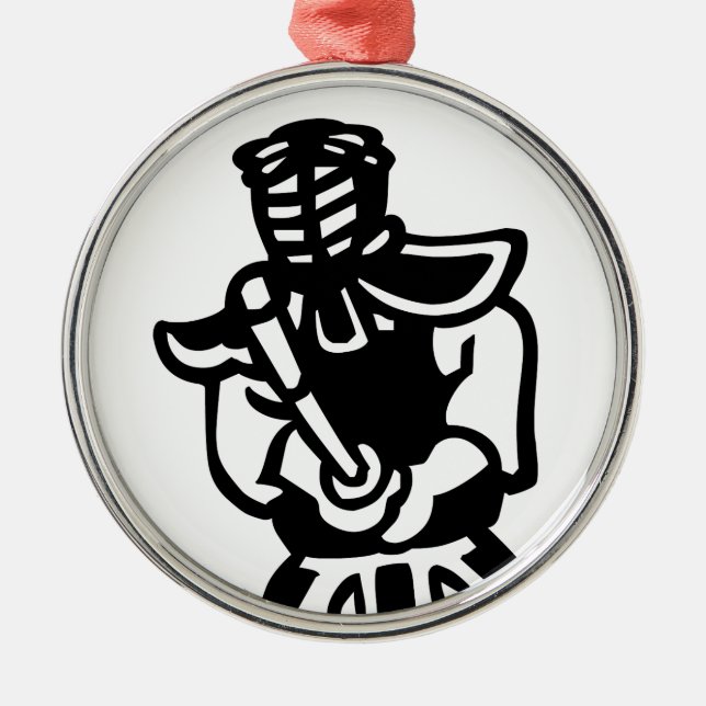 kendo metal ornament (Front)