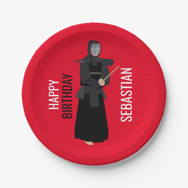 Kendo Paper Plates (Front)