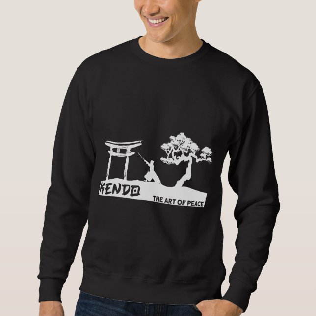 Kendo   Samurai Japanese The of Peace Kendo Sweatshirt (Front)