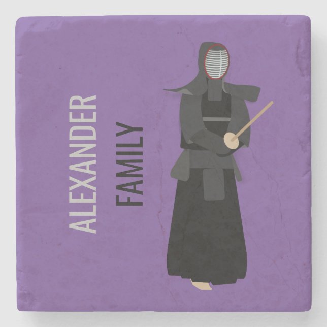 Kendo Stone Coaster (Front)