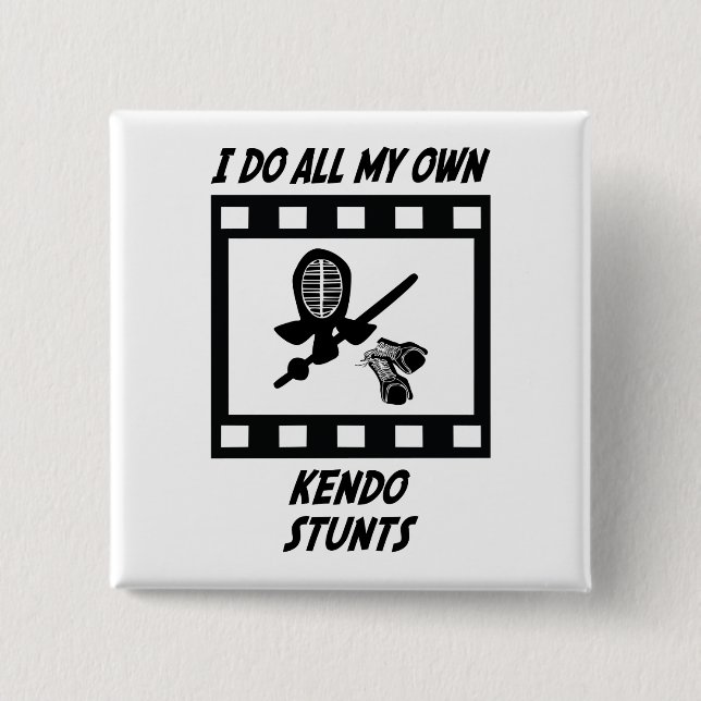 Kendo Stunts Button (Front)