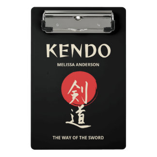 Kendo Vintage Red Black Mini Clipboard