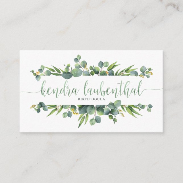 Kendra L Birth Doula Business Card (Front)