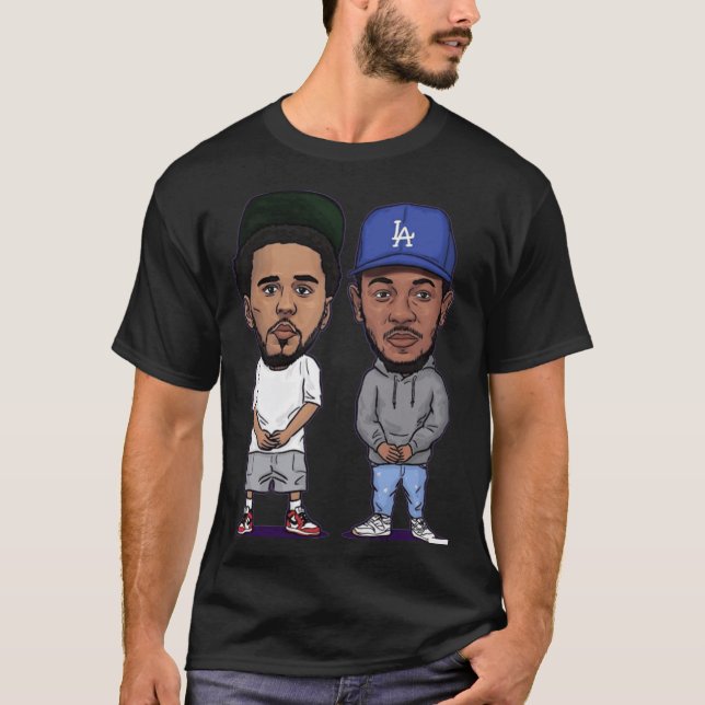 KENDRICK LAMAR JCOLE retro T-Shirt (Front)