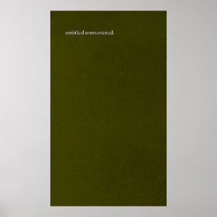 Kendrick Lamar Untitled Unmastered Poster