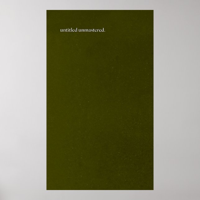 Kendrick Lamar Untitled Unmastered Poster (Front)