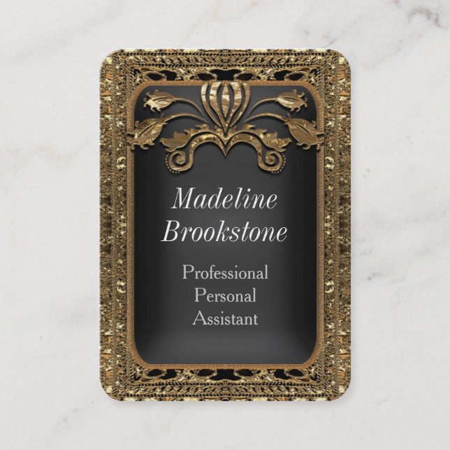 Kendylle  Elegant  Professional Round Business Card (Front)