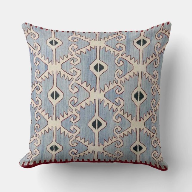 Kenevir Mineral Blue Accent Pillow (Front)