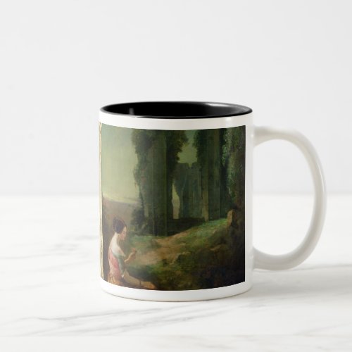 Kenilworth Castle _ Past and Present 1854 Two_Tone Coffee Mug