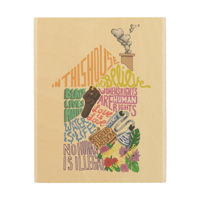 Kenji Kimura Kindness Is Everything Wood Wall Art (Front)