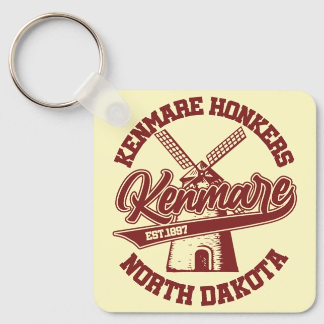 Kenmare, North Dakota Keychain (Front)
