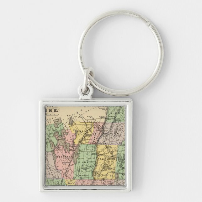 Kennebec Co, Maine Keychain (Front)
