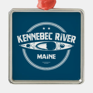 Kennebec River, Maine Metal Ornament