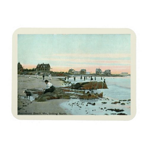 Kennebunk Beach Maine 1915 Vintage Style Magnet