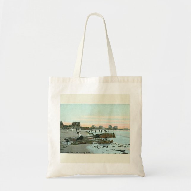 Kennebunk Beach, Maine 1915 Vintage Style   Tote Bag (Front)