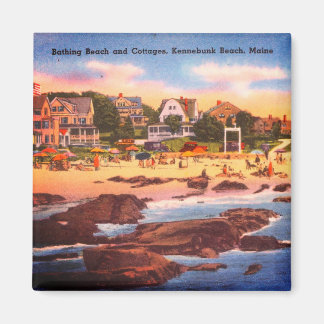 Kennebunk Beach, Maine Vintage Cottages Photo Magnet