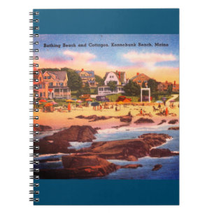 Kennebunk Beach, Maine Vintage Cottages Photo Notebook
