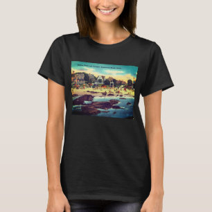Kennebunk Beach, Maine Vintage Cottages Photo T-Sh T-Shirt