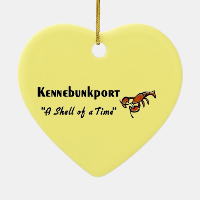 Kennebunkport Maine Ceramic Ornament (Back)