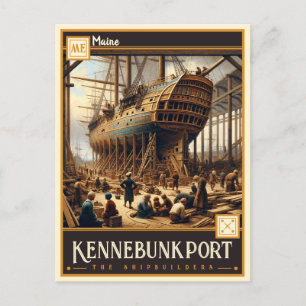 Kennebunkport, Maine Vintage Postcard