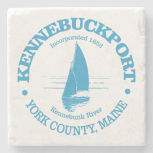 Kennebunkport (sailboat) stone coaster