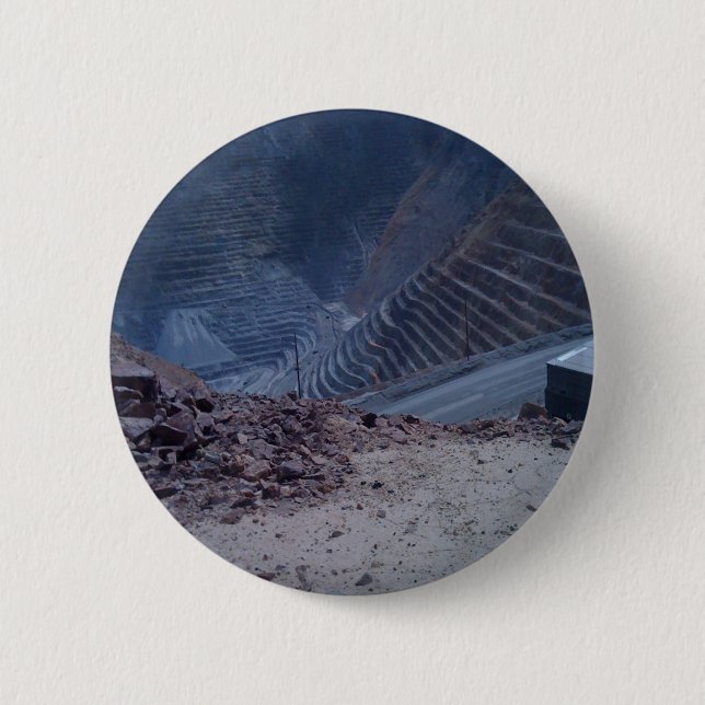 Kennecott Copper Mine Button (Front)