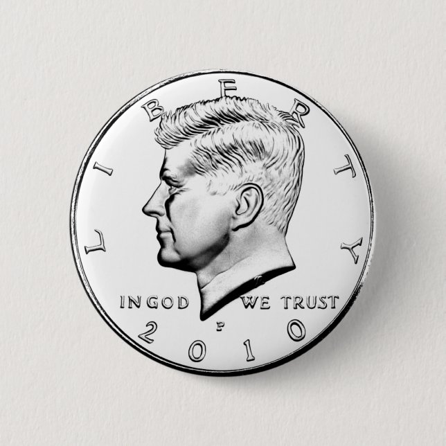 KENNED HALF DOLLAR BUTTON (Front)