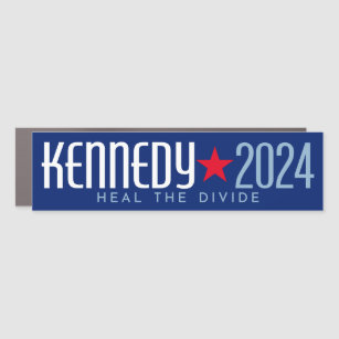 Kennedy 2024 Heal the Divide - red blue Car Magnet