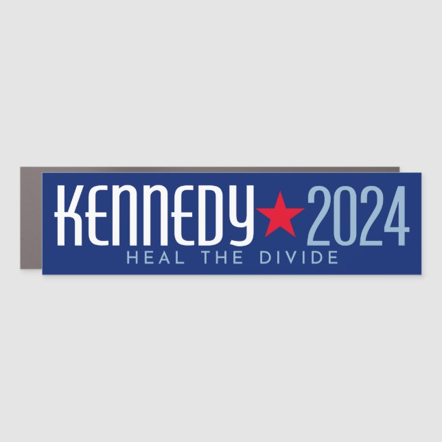 Kennedy 2024 Heal the Divide - red blue Car Magnet (Front)