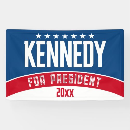 Kennedy 2024 _ red white blue simple modern banner